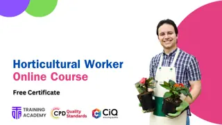 Horticulture Worker Online Training