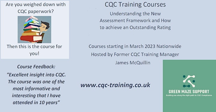 CQC Training Course - New Assessment Framework and How To Be 'Outstanding' Bristol