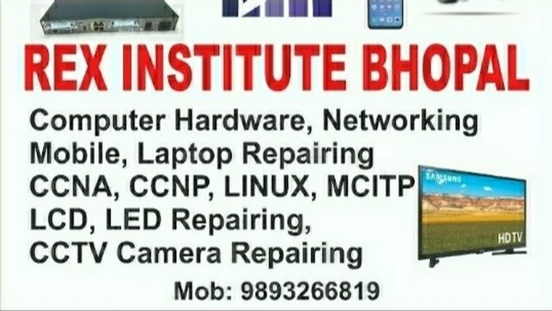 REX Institute - (Laptop Repairing Institute, Mobile Repairing Institute, Computer Hardware Networking, Led Tv) In Bhopal logo