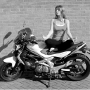 Sarah Bates, The Motorcycling Yogi logo