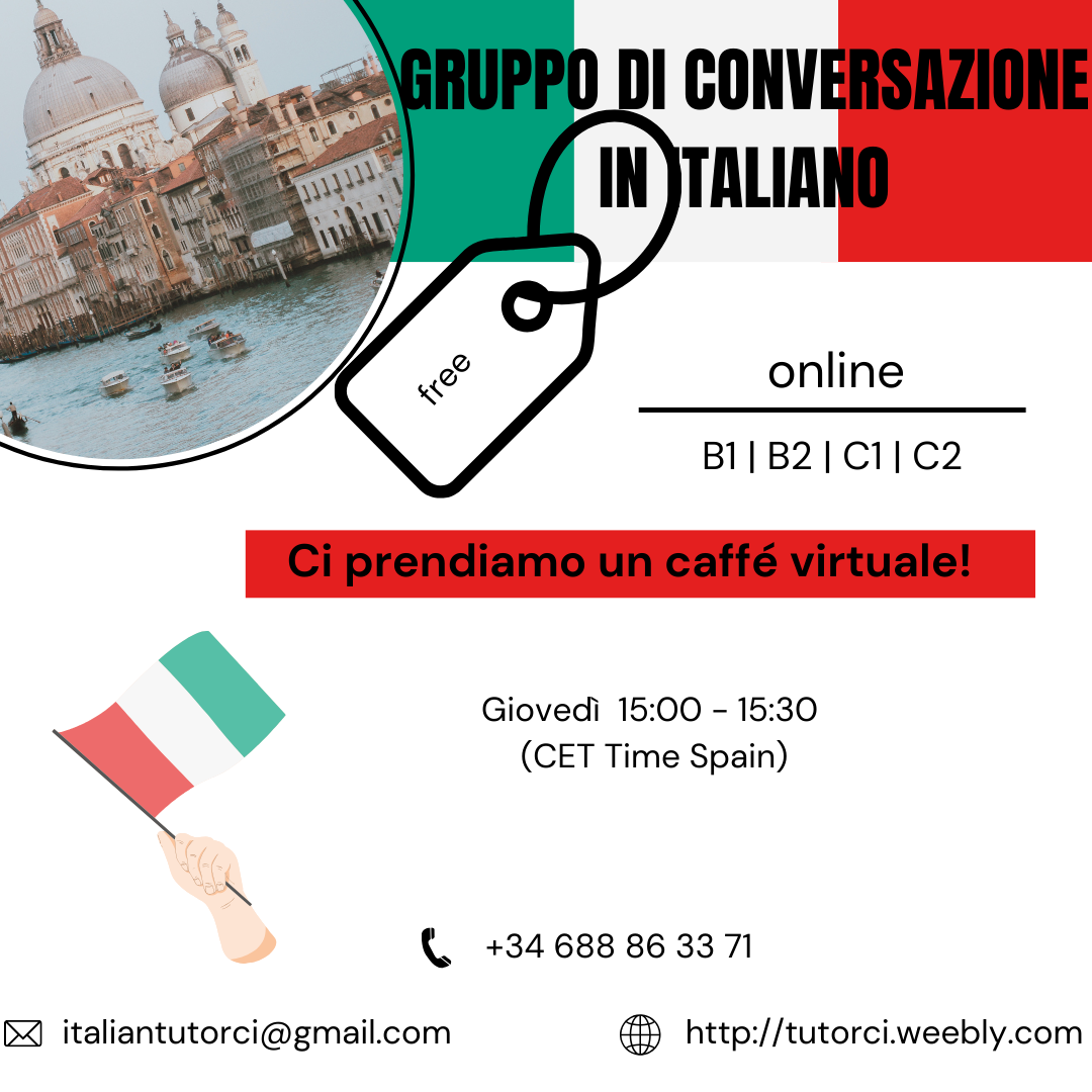 Gruppo di conversazione di italiano gratuito 