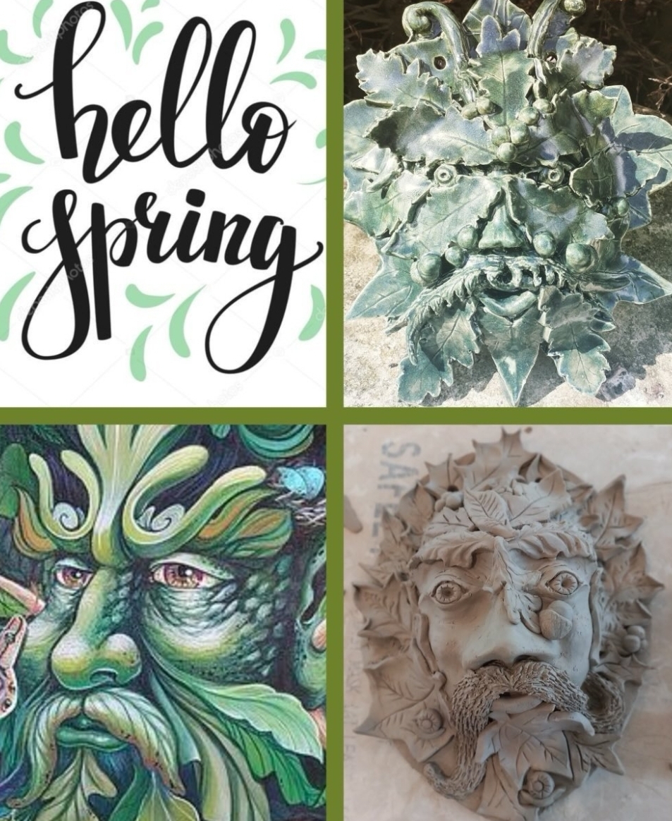 Ceramic Green Man Plaque Workshop