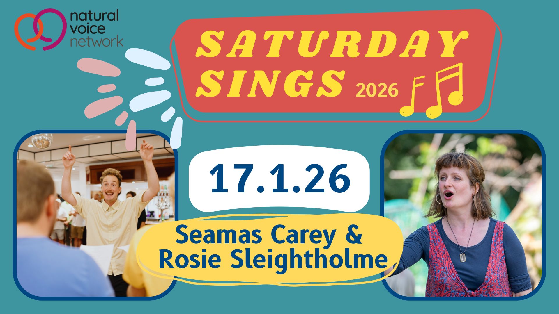 Saturday Sings - Seamas Carey & Rosie Sleightholme