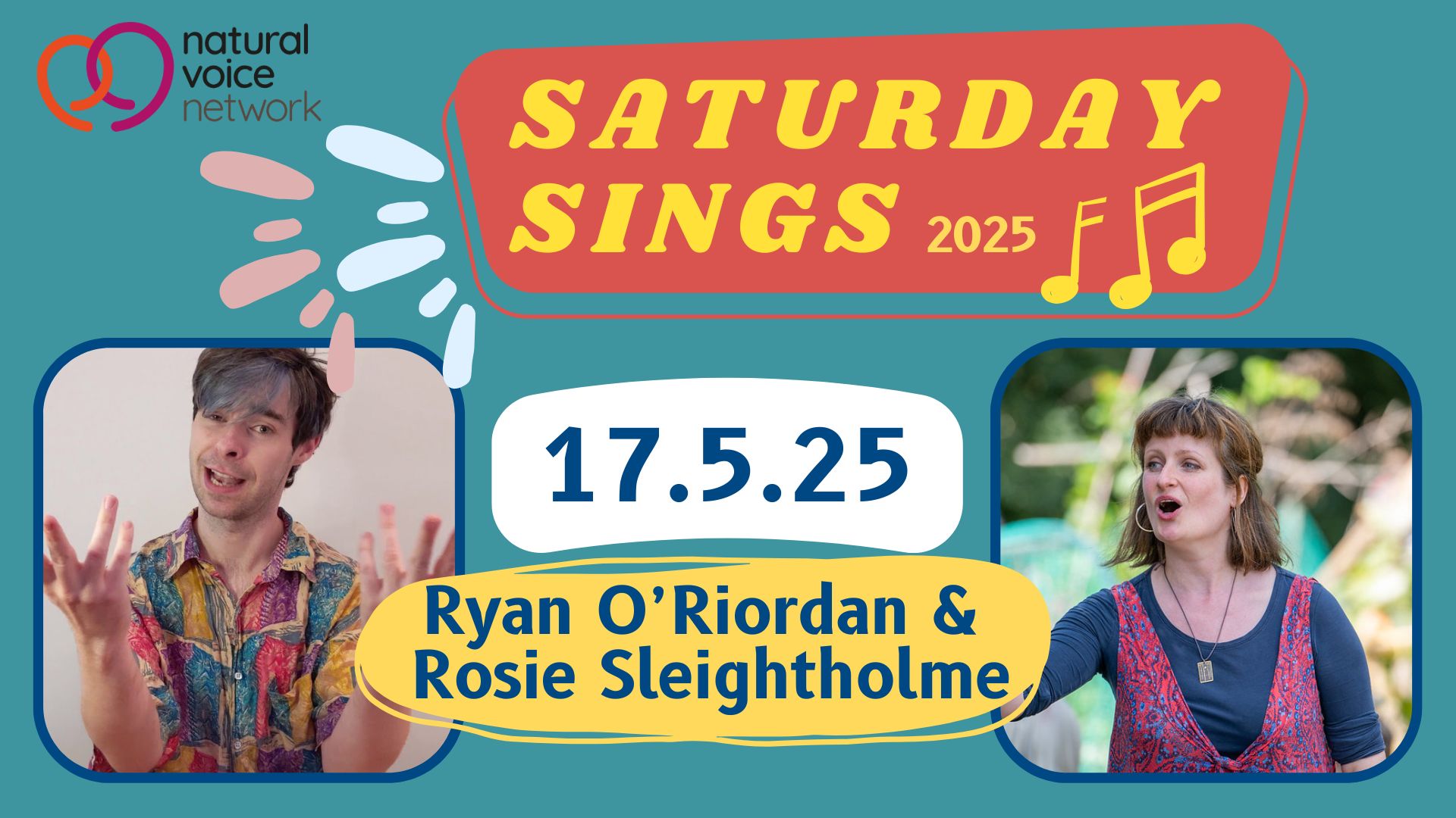 Saturday Sings - Ryan O'Riordan & Rosie Sleightholme