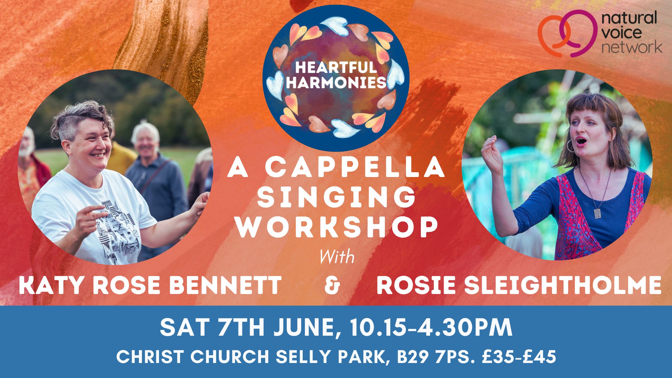 Heartful Harmonies Day Workshop - Katy Rose Bennett & Rosie Sleightholme