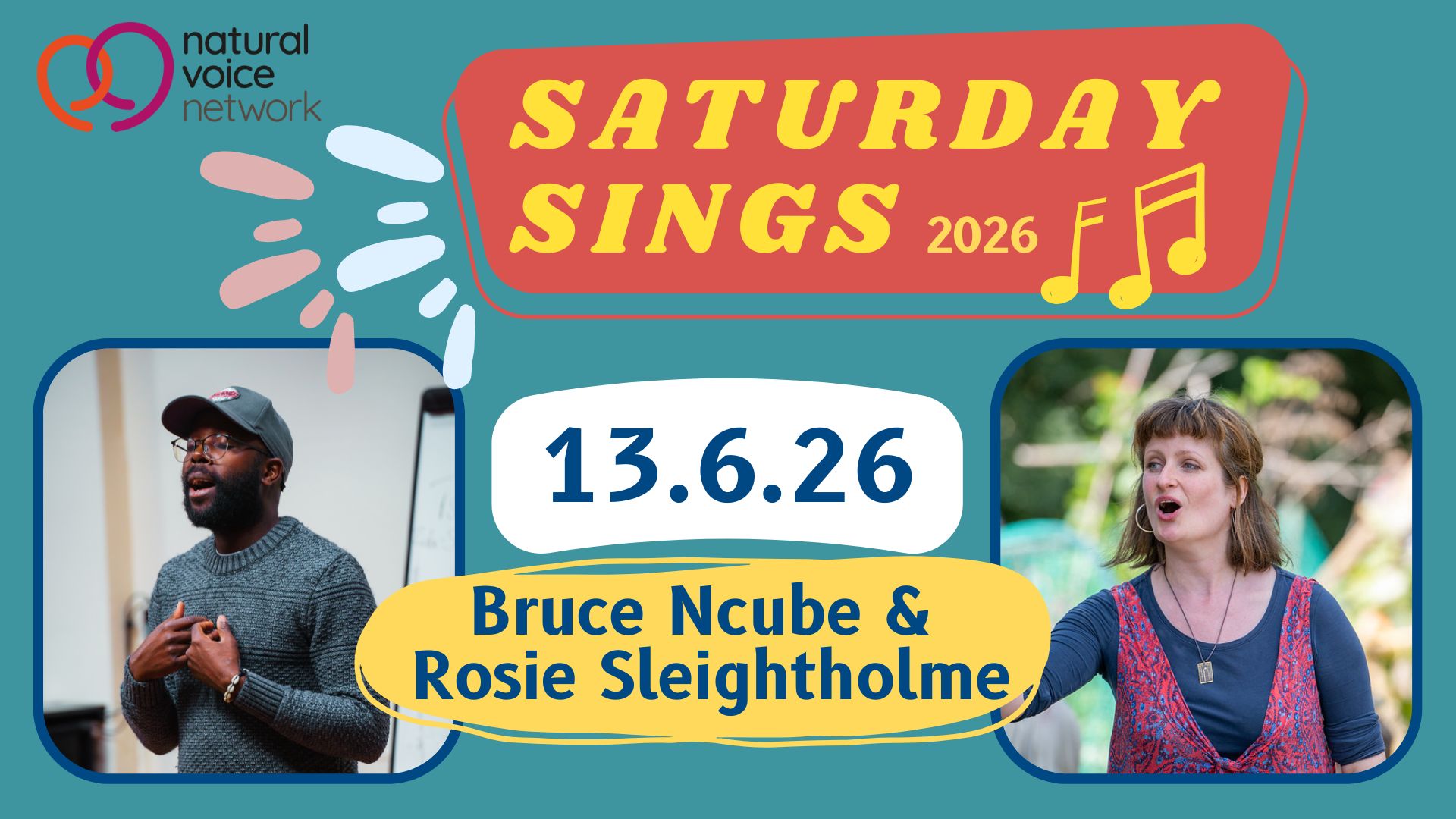 Saturday Sings - Bruce Ncube & Rosie Sleightholme