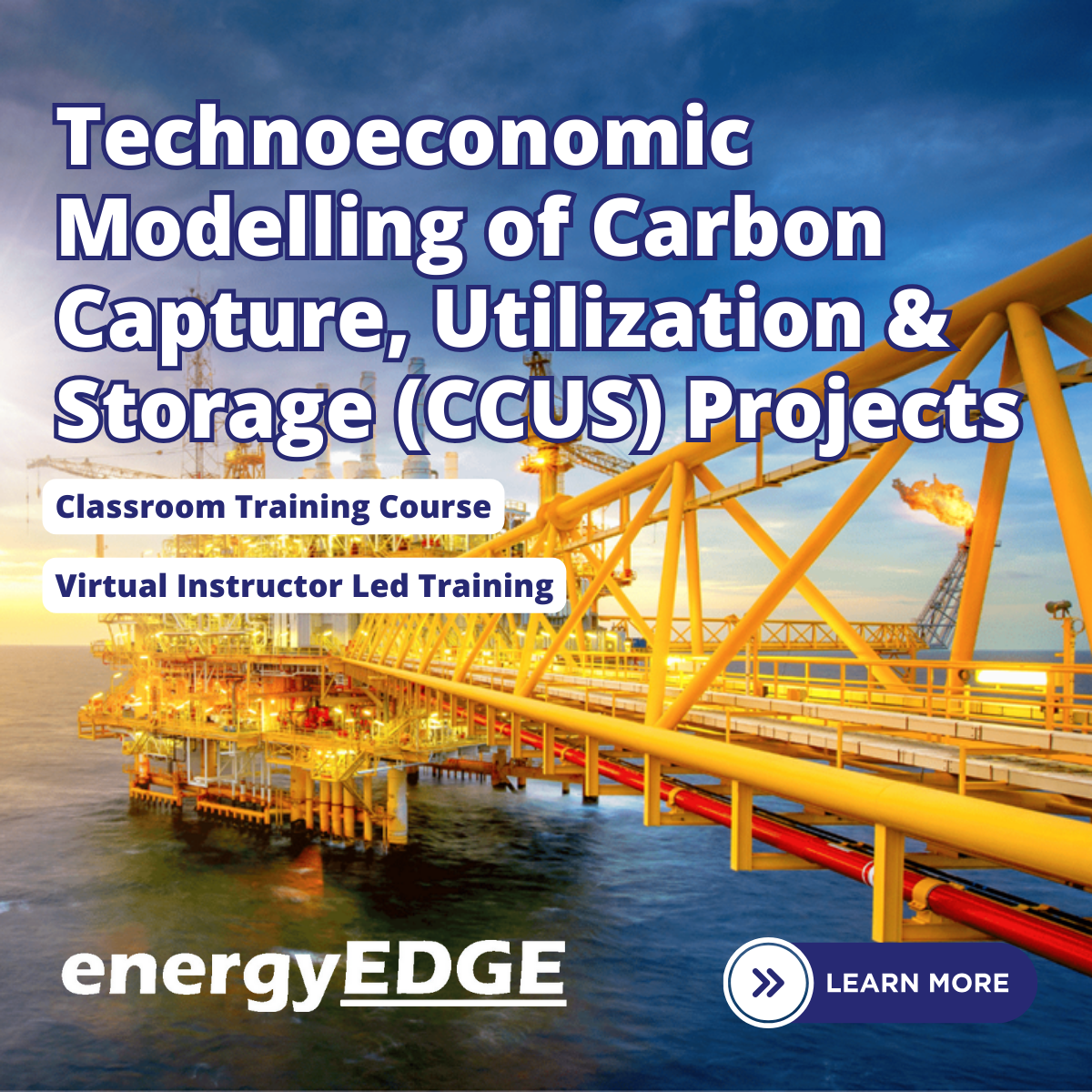 Technoeconomic Modelling of Carbon Capture, Utilization & Storage (CCUS) Projects – Virtual Instructor Led Training (VILT)