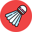 Racqueteers Badminton logo