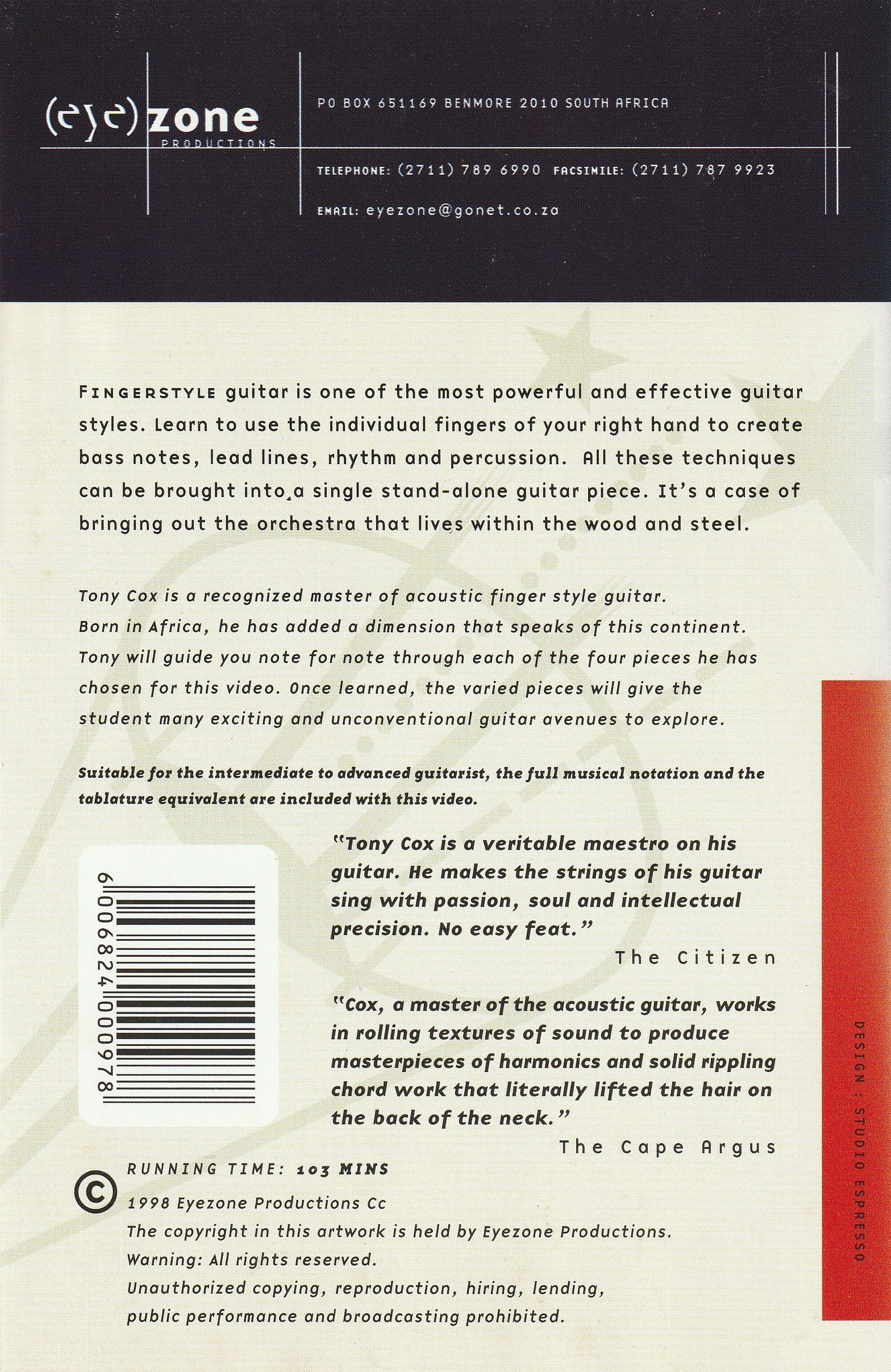 Tony Cox - Sub-Saharan Fingerstyle - Tenderoso