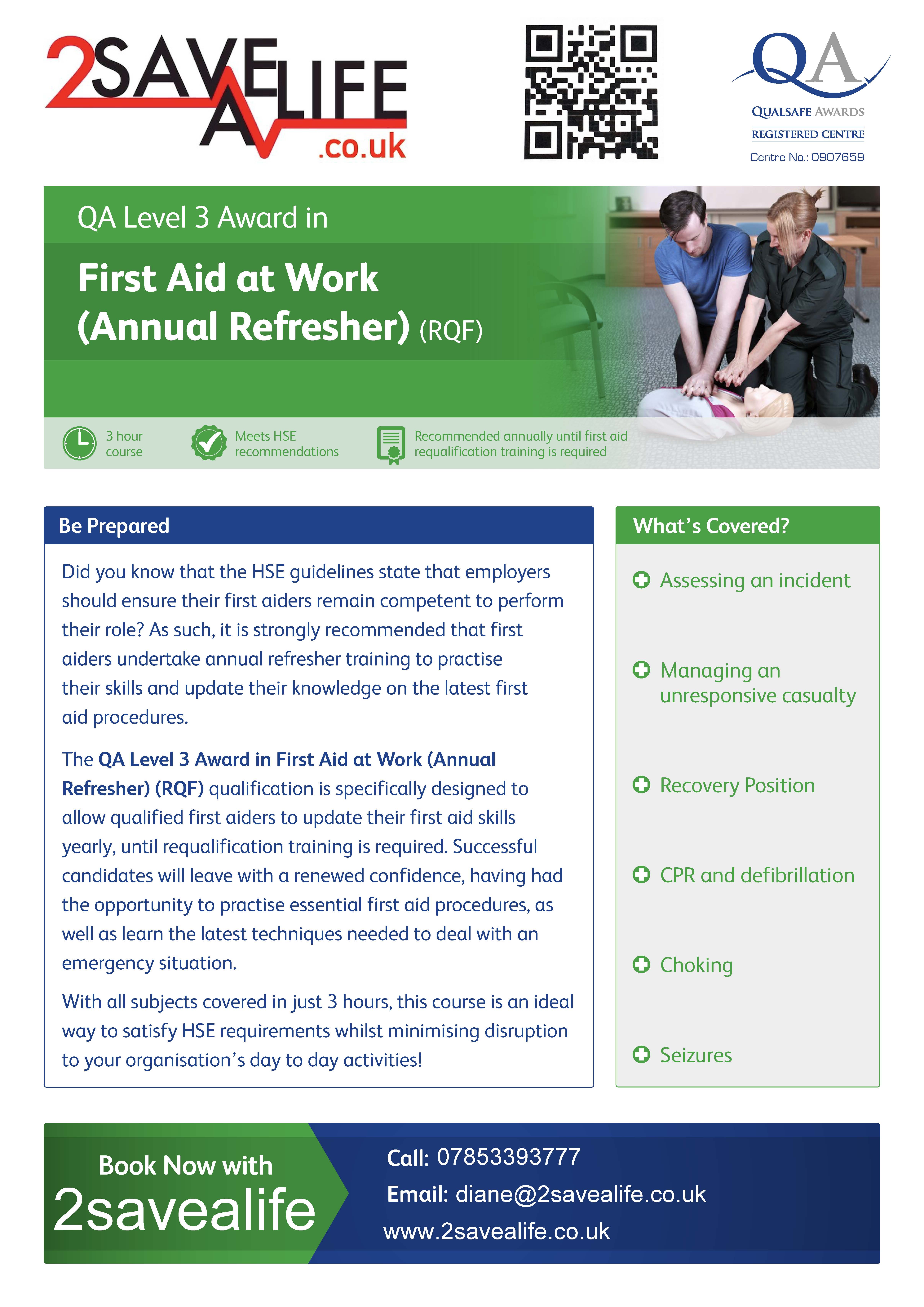 First Aid at Work - Annual Refresher