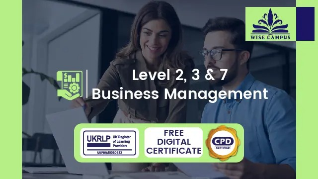 Level 2, 3 & 7 Business Management CPD Accredited