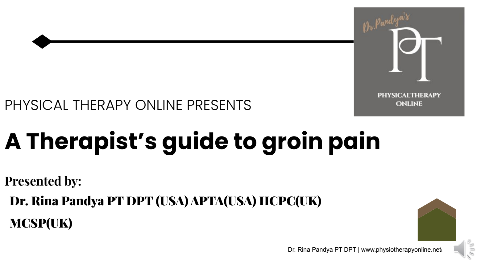 A Therapist's guide to Groin Pain, Differential Diagnosis and Rehabilitation