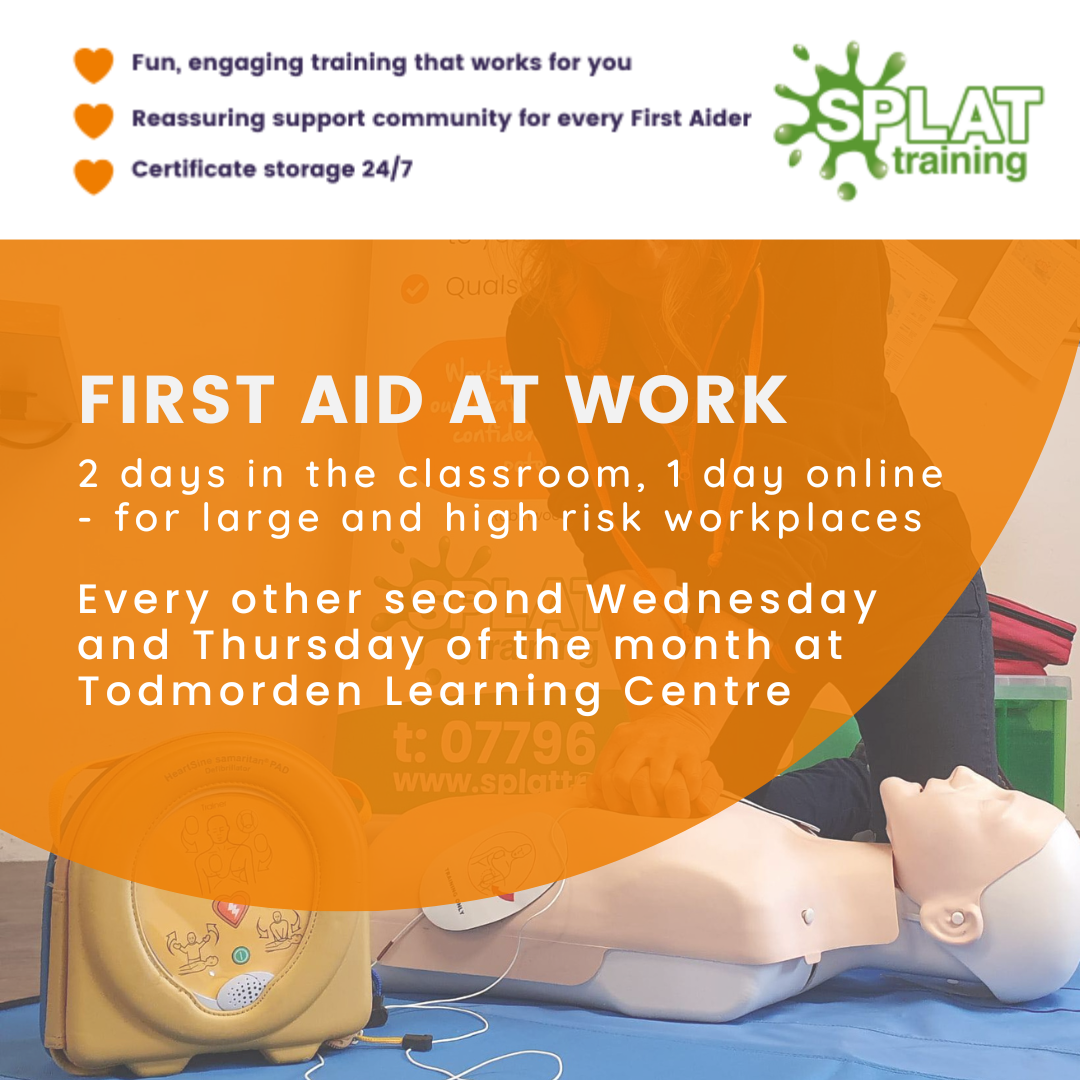 First Aid at Work Blended or Requal (3 day or 2 day)