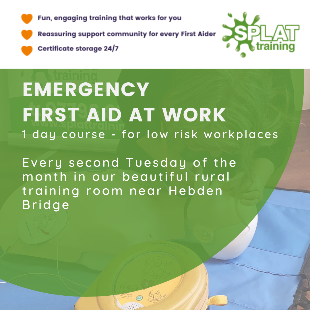 Emergency First Aid at Work (1 day)