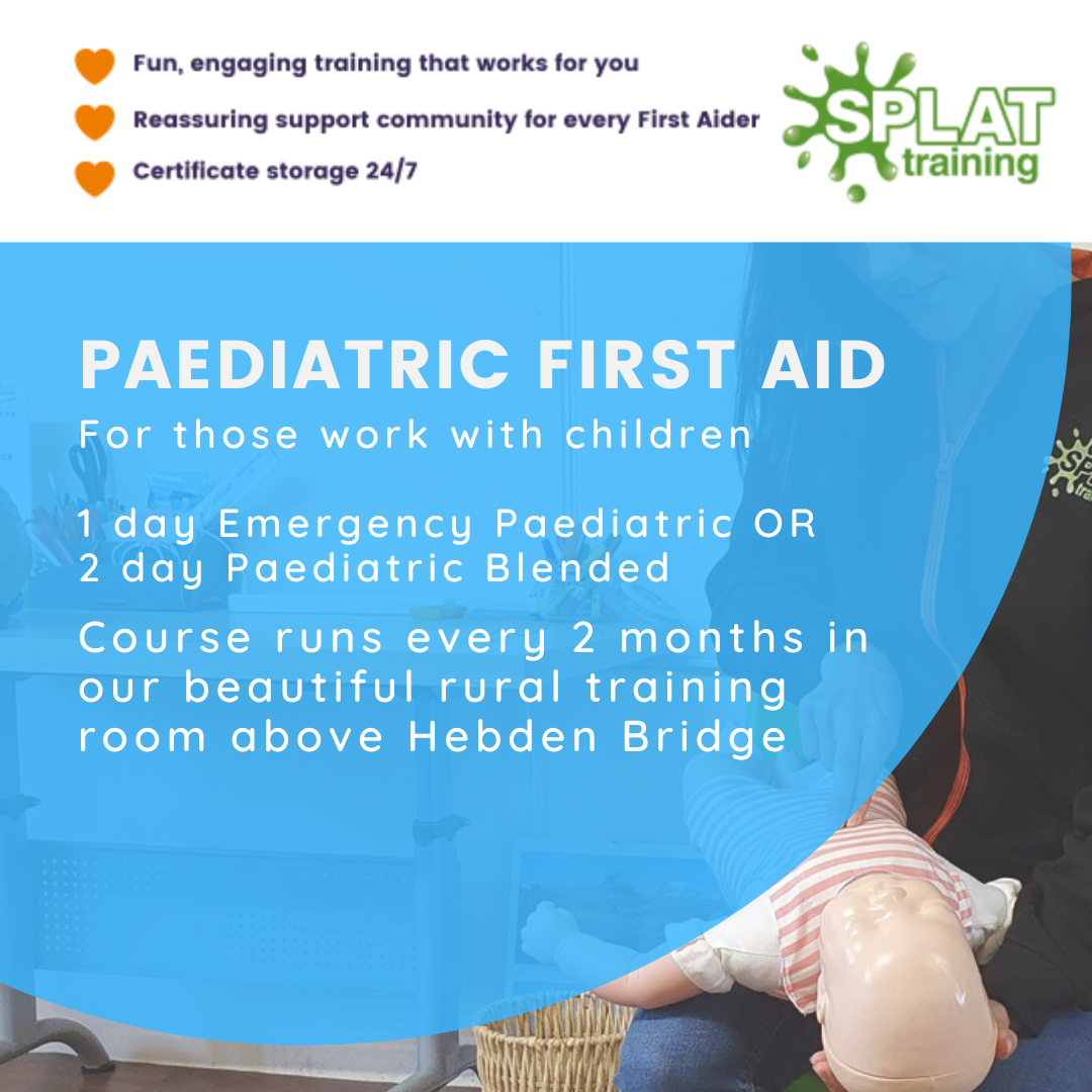 Paediatric First Aid (1 day or 2 day blended)