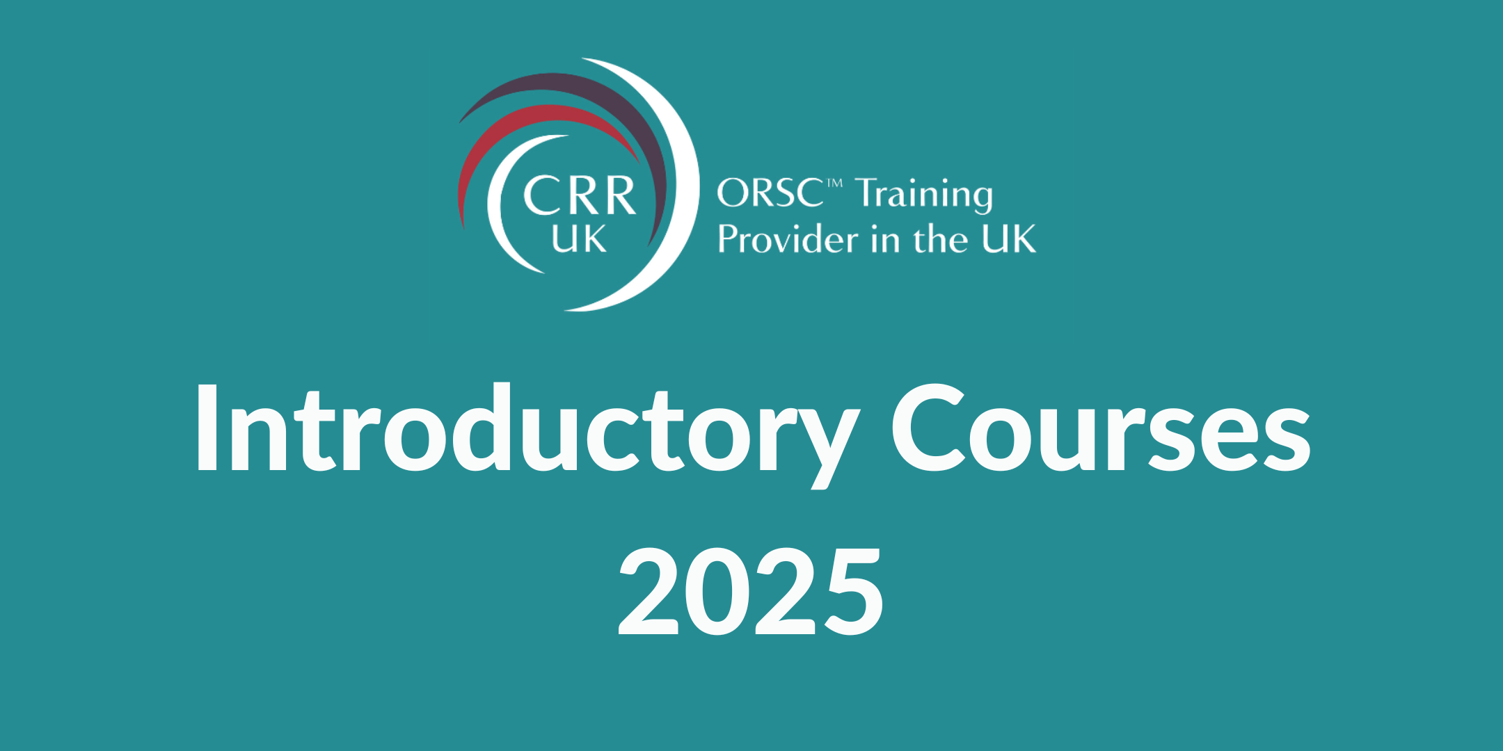 2025 Introductory Courses