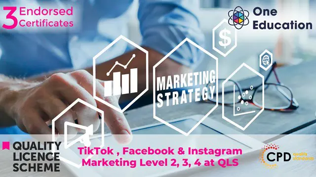 TikTok , Facebook & Instagram Marketing Level 2, 3, 4 at QLS Course