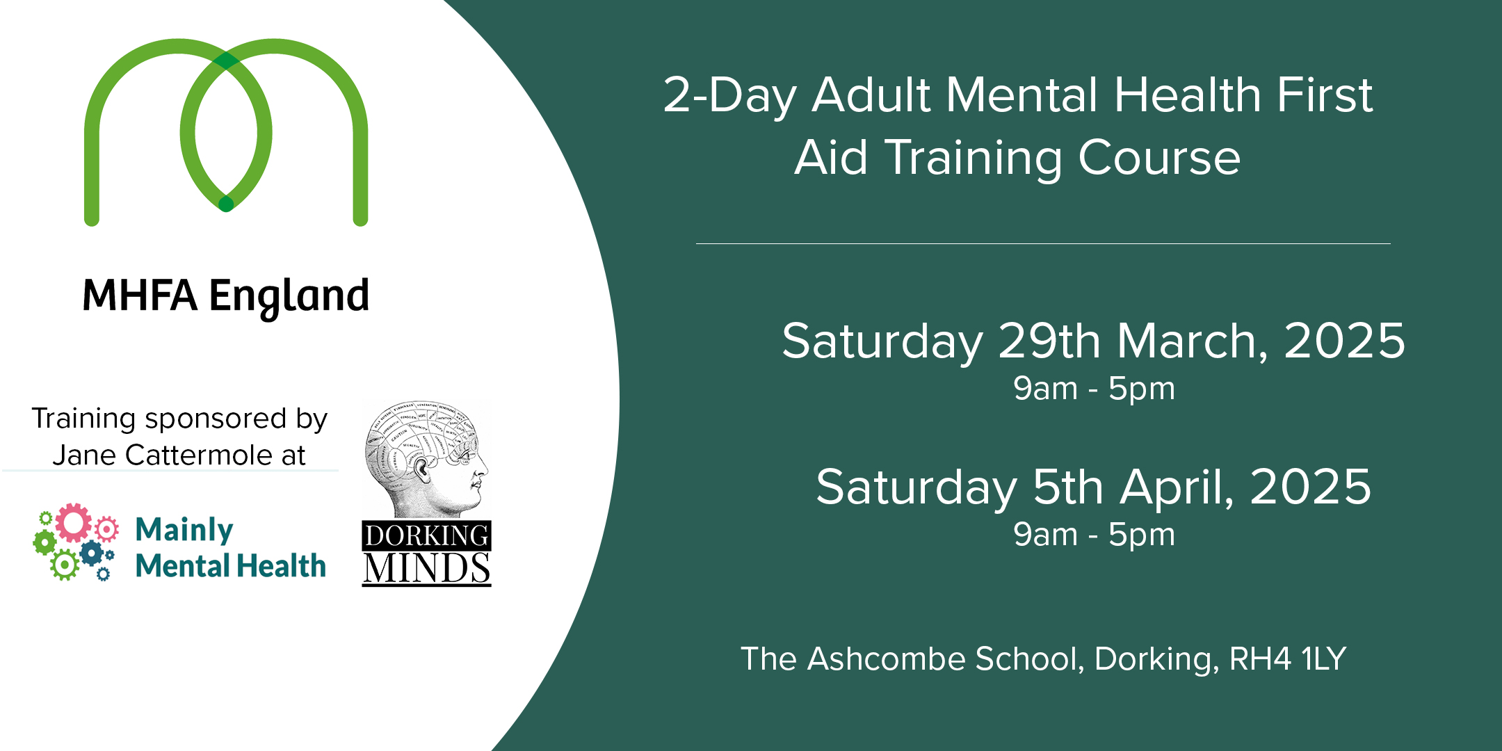 Adult Mental Health First Aid Training - 2 Day Course