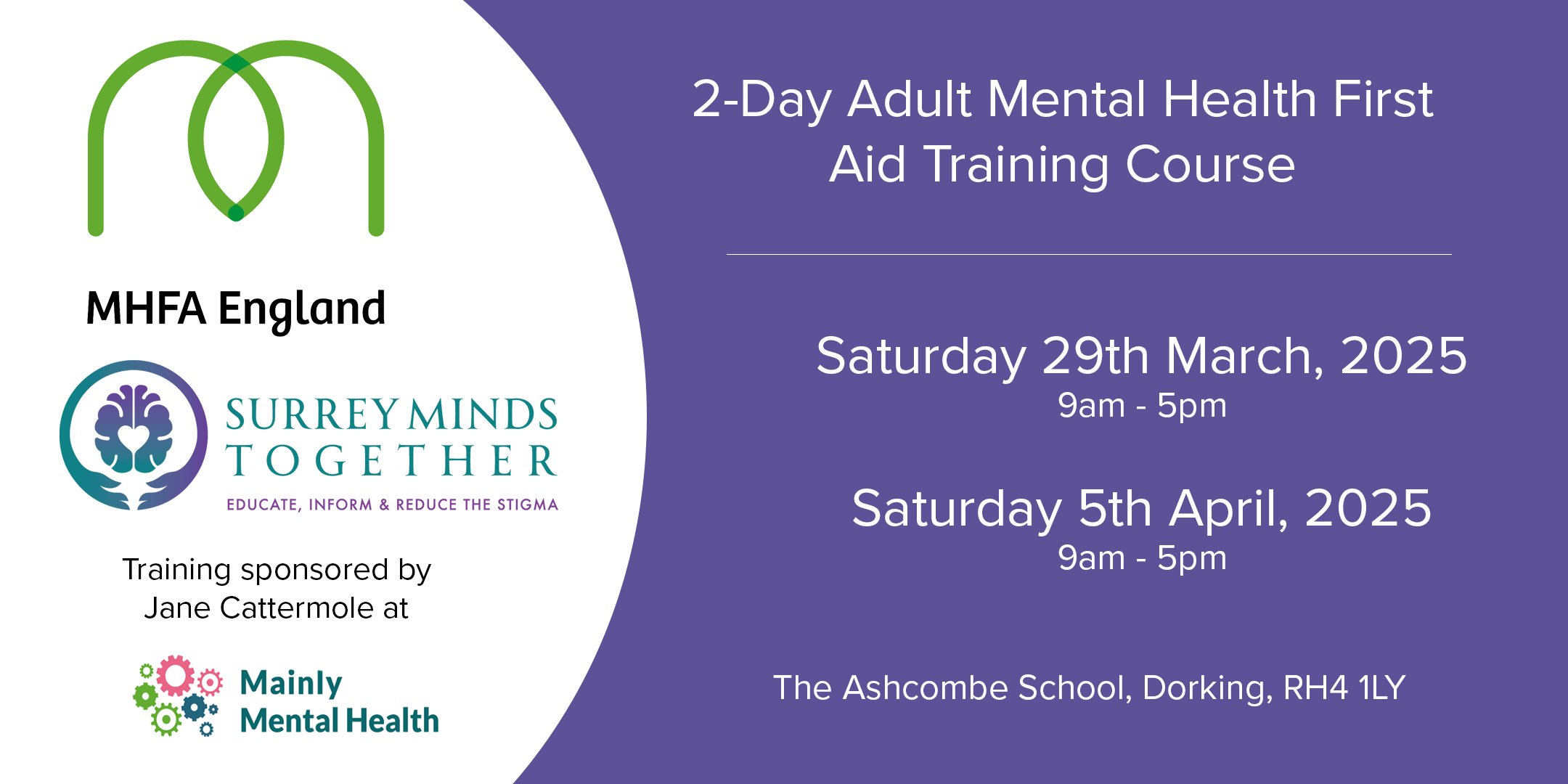 Adult Mental Health First Aid Training - 2 Day Course