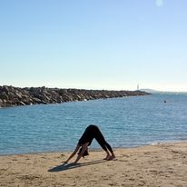 Yoga practice at home