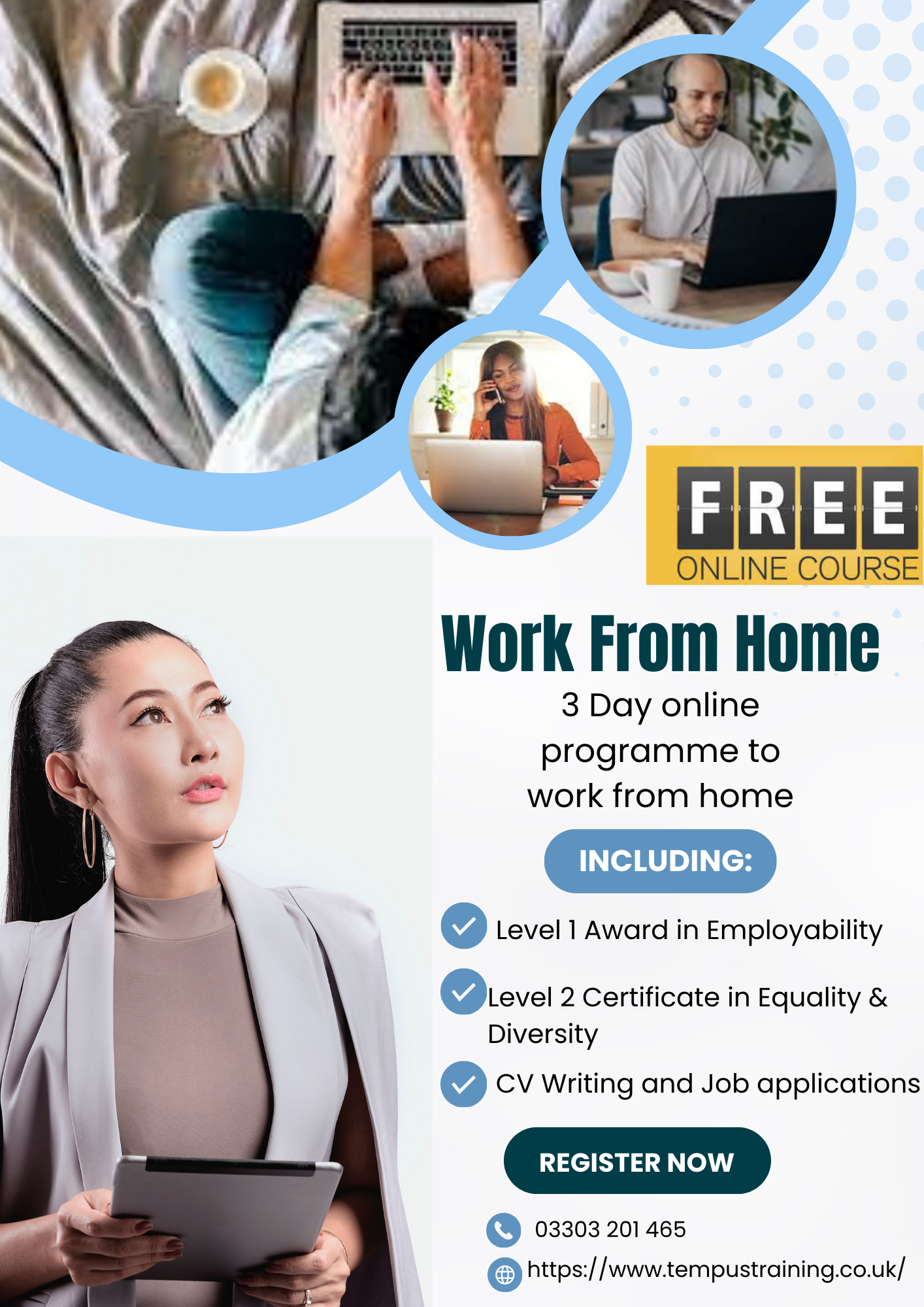 Work From Home programme - Online