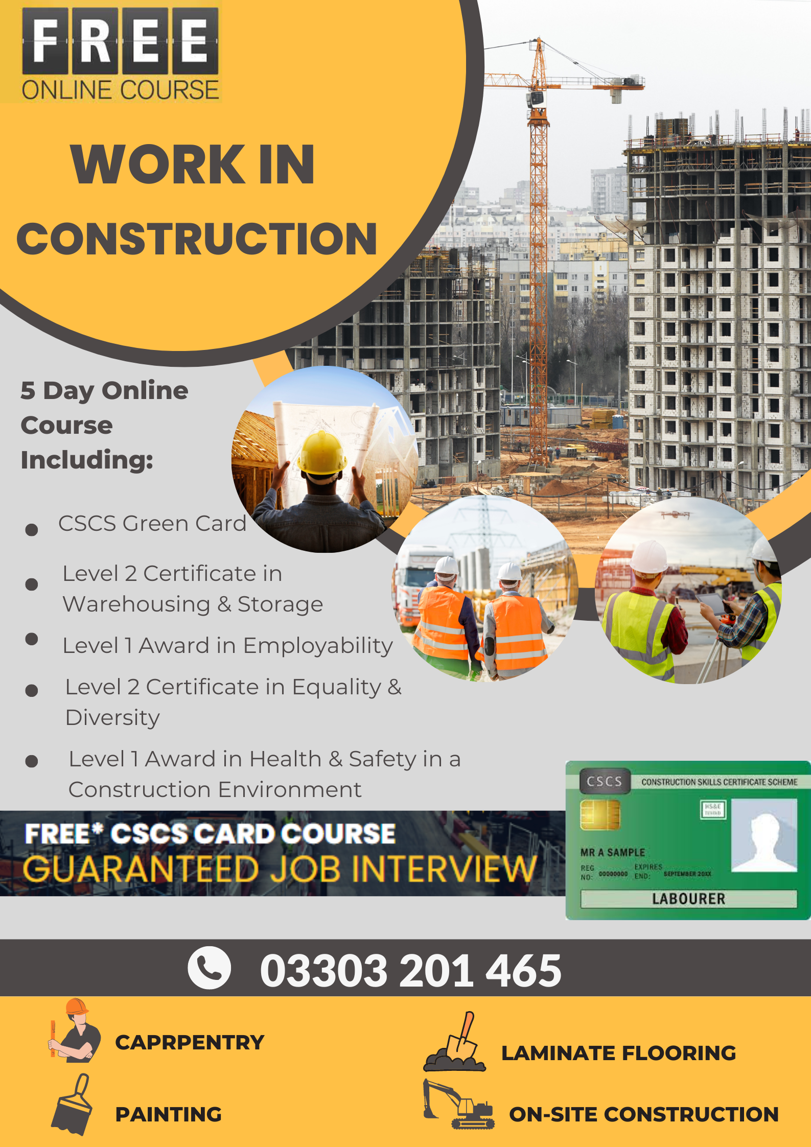 ENTRY TO CONSTRUCTION (CSCS CARD)