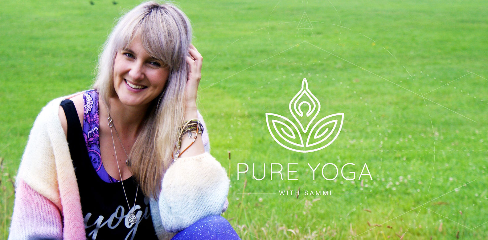 Pure yoga with sammi logo