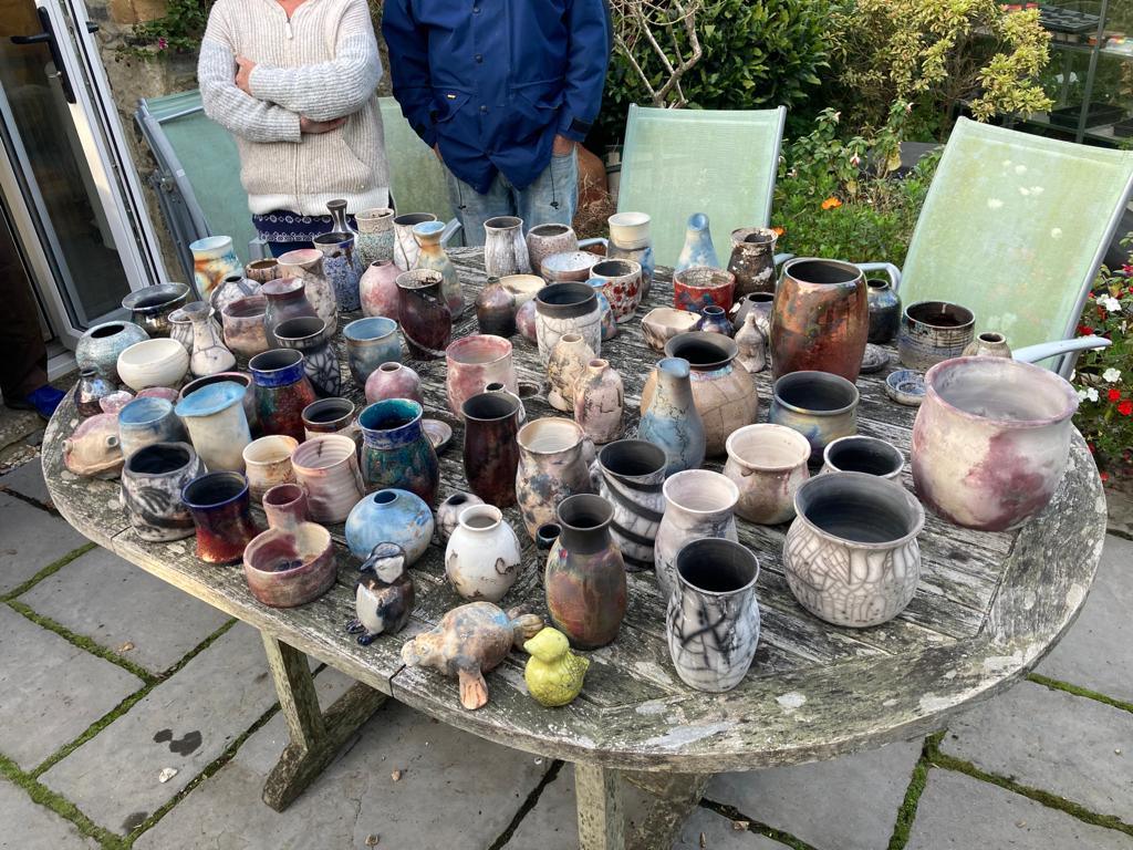 Raku, Saggar, Barrel & Horsehair  Firing Workshop -  2025
 BOOK NOW TO SECURE A PLACE 