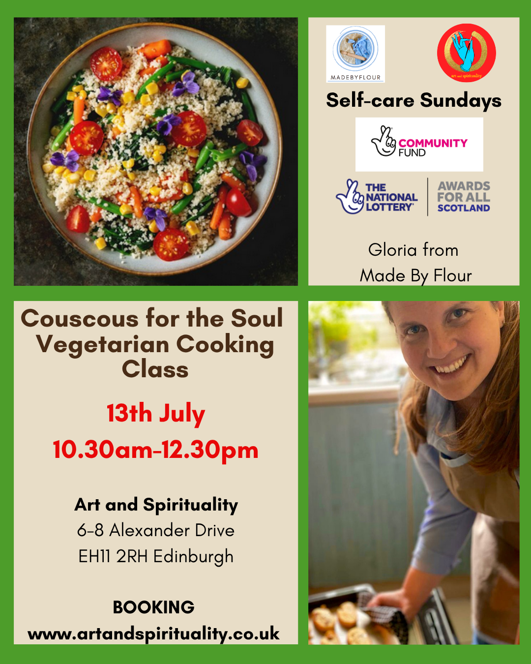 13th July FREE COOKING CLASS-COUSCOUS
