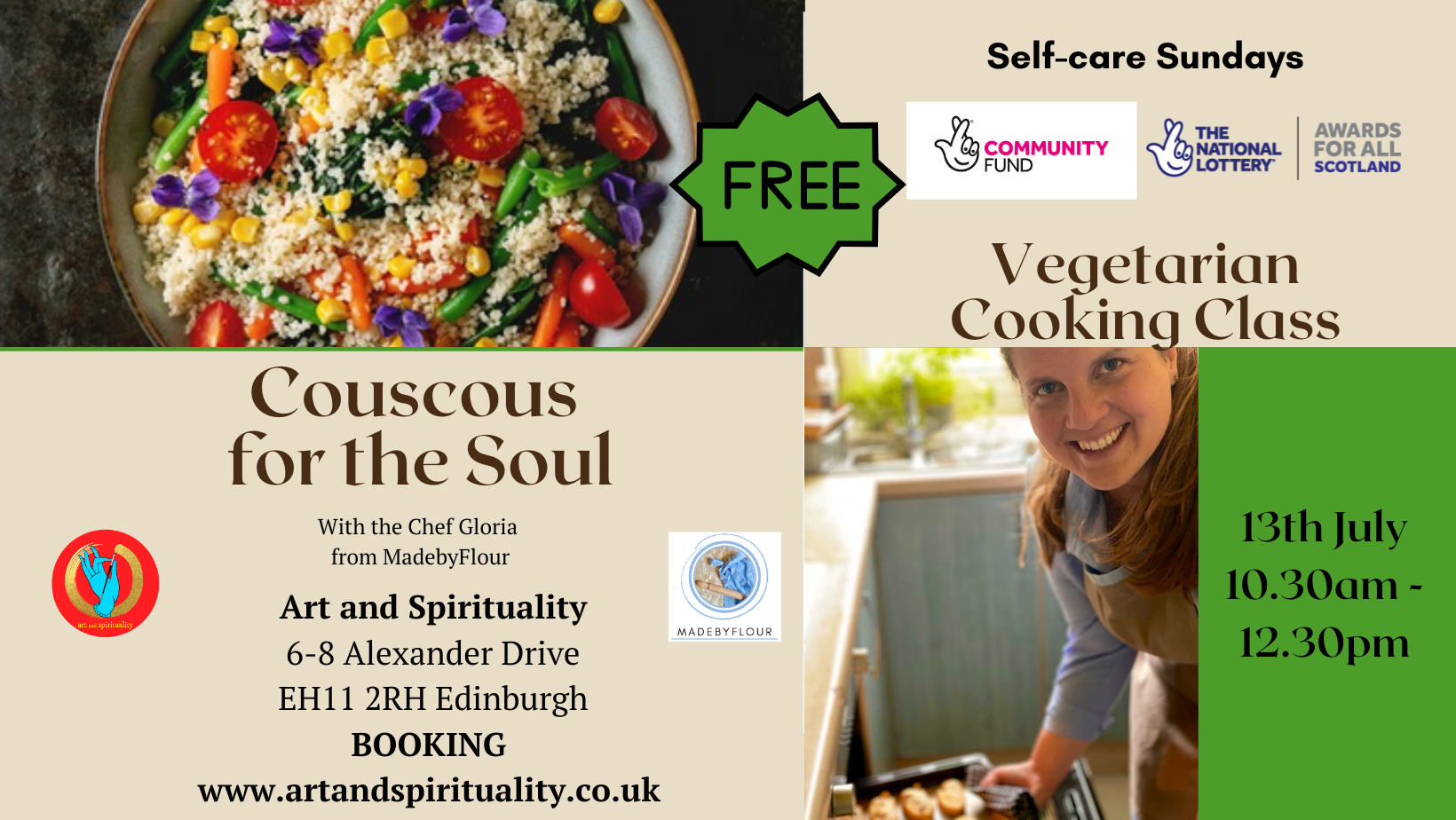 13th July FREE COOKING CLASS-COUSCOUS