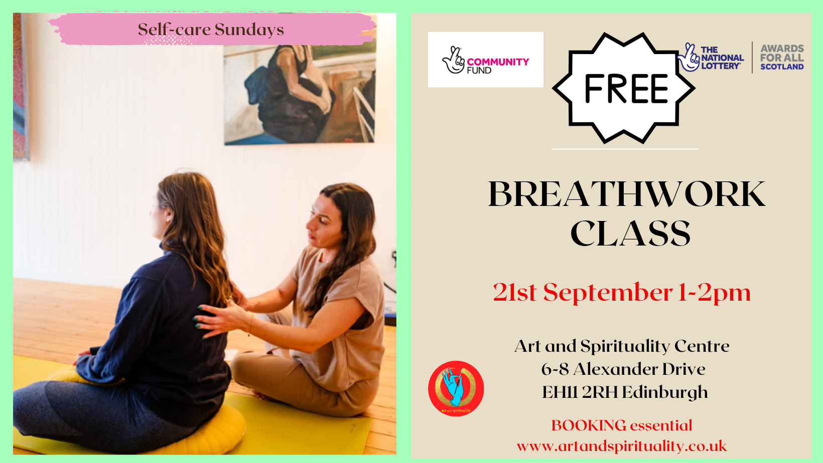 21st September FREE BREATHWORK CLASS