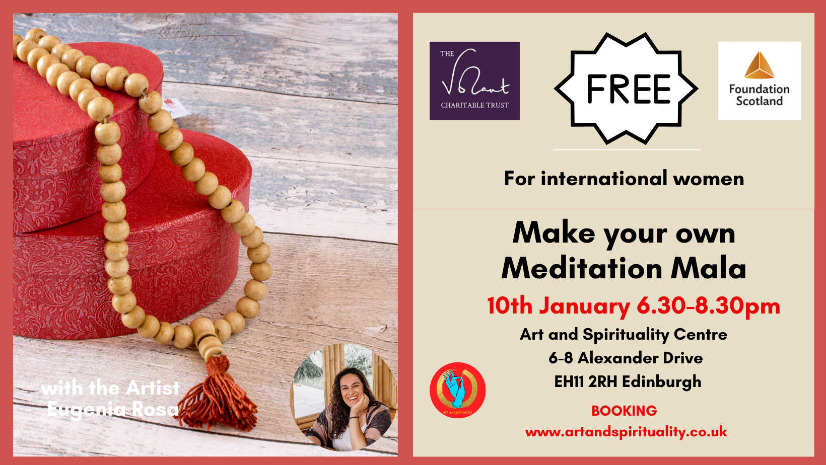 10th January FREE: MAKE YOUR OWN MEDITATION MALA