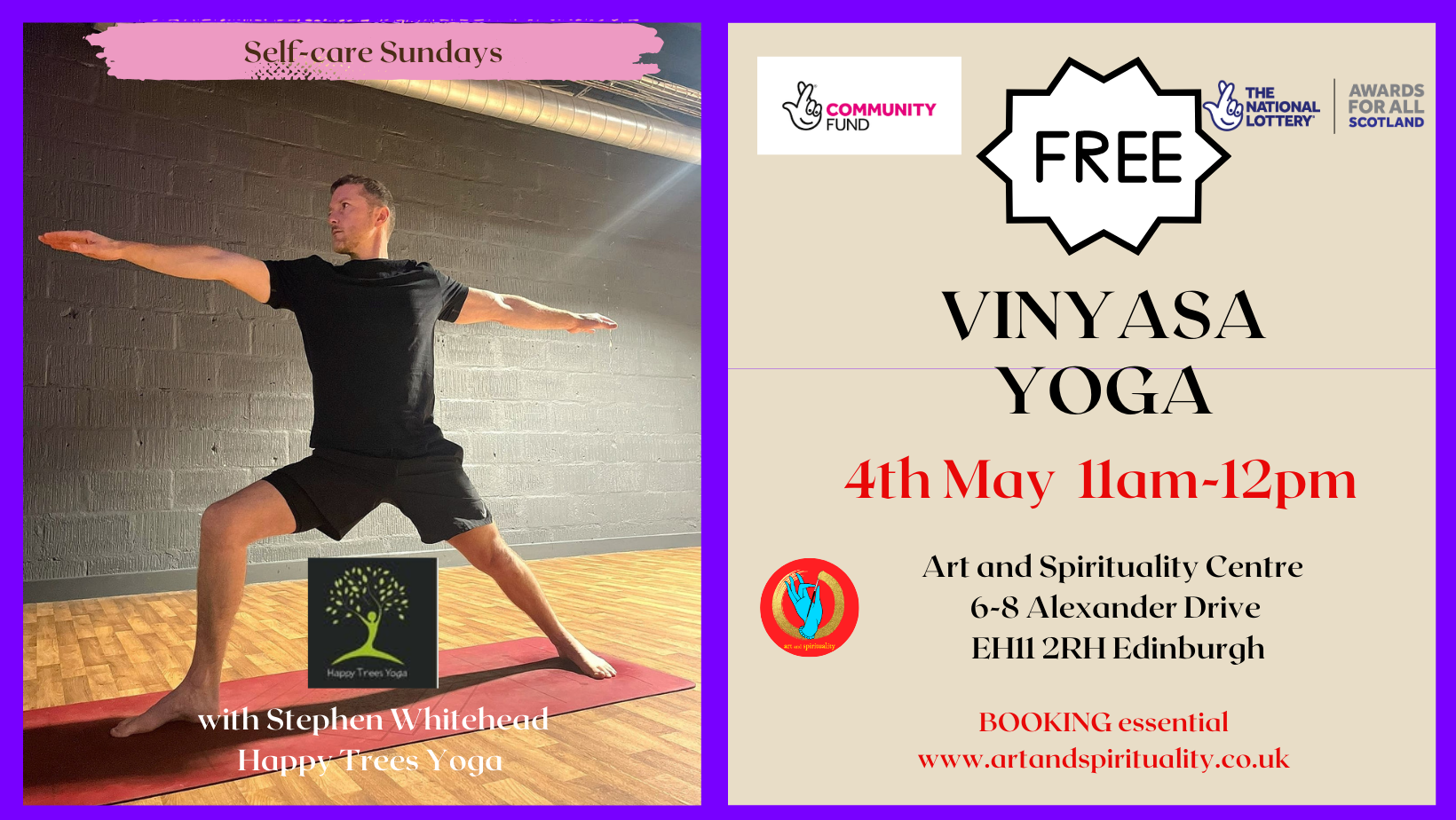 4th May FREE VINYASA YOGA