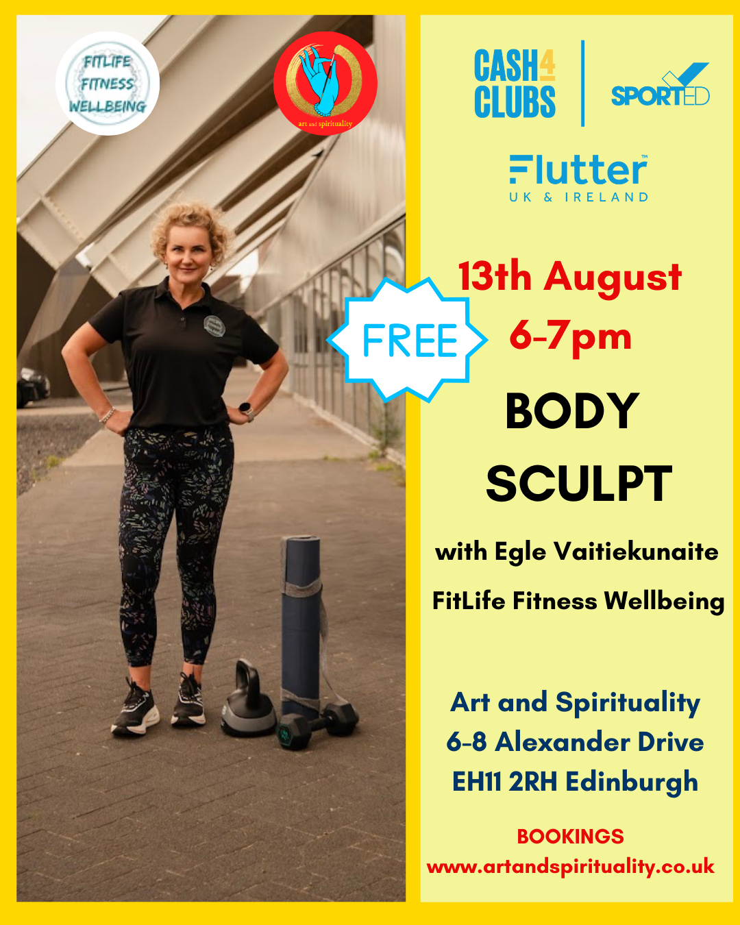 13th August  FREE BODY SCULPT