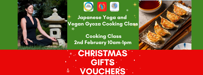 2nd February 10am -1pm Japanese Yoga and Vegan Gyoza Cooking Class