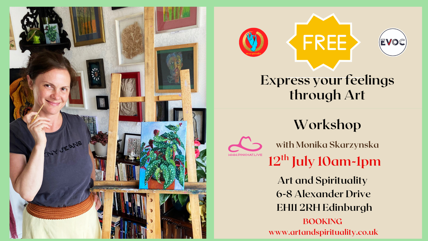 12th July FREE Express your feelings through Art