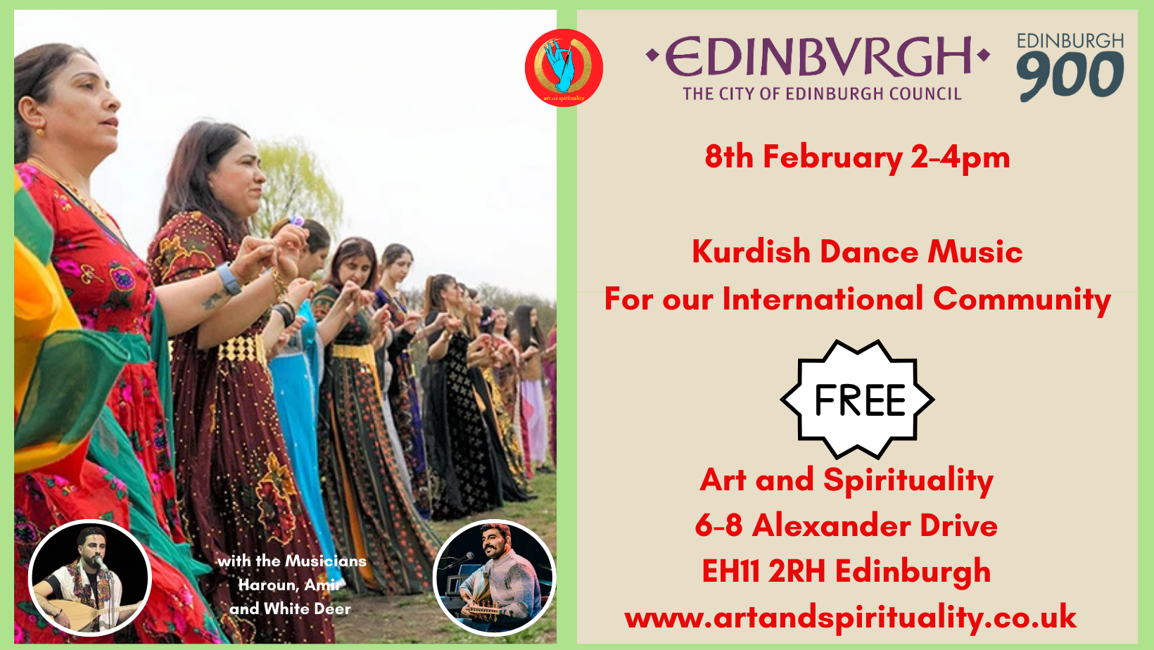 8th February  FREE KURDISH DANCE MUSIC