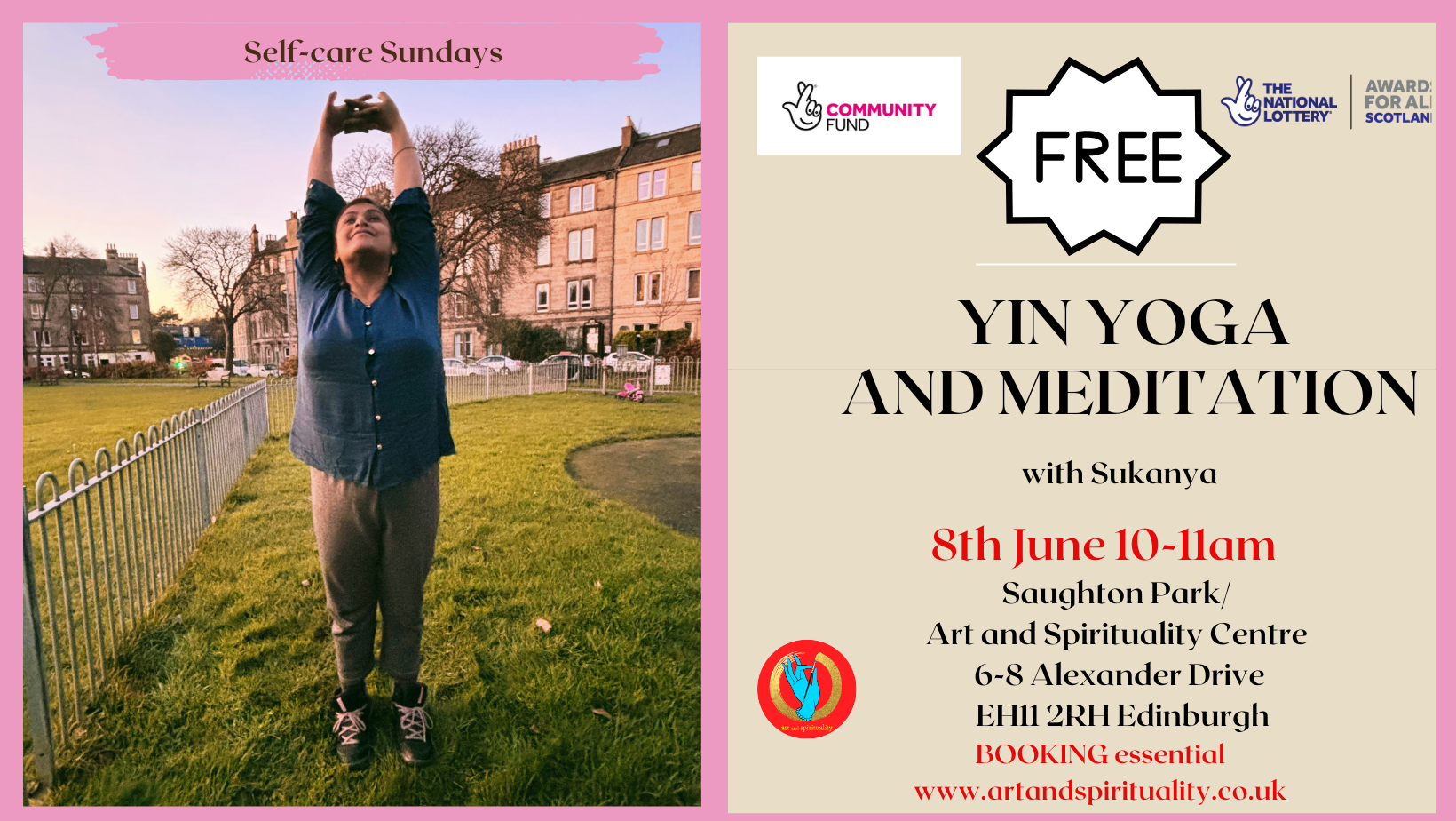 8th June FREE YIN YOGA AND MEDITATION