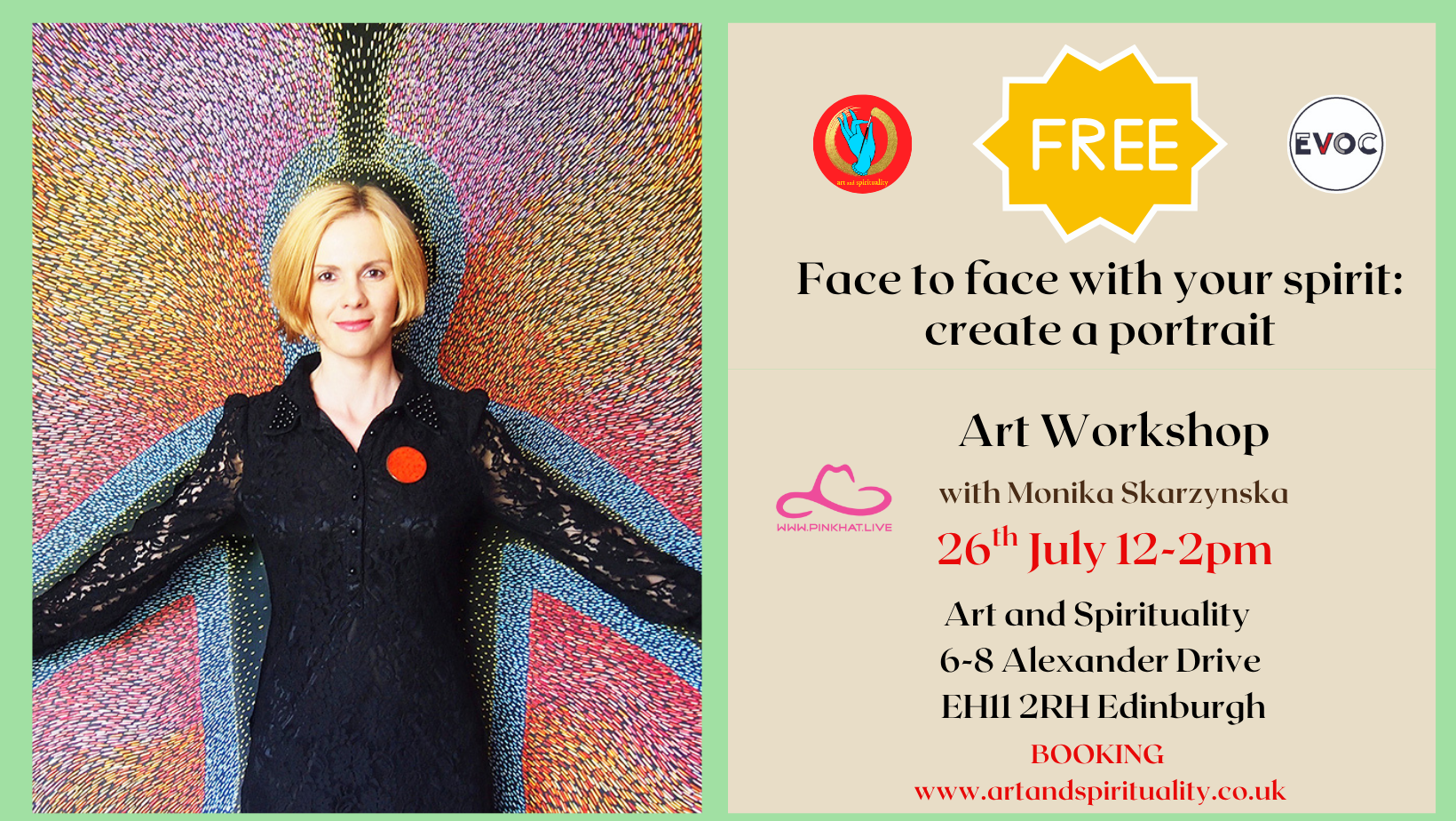26th July FREE FACE TO FACE WITH YOUR SPIRIT: CREATE A PORTRAIT