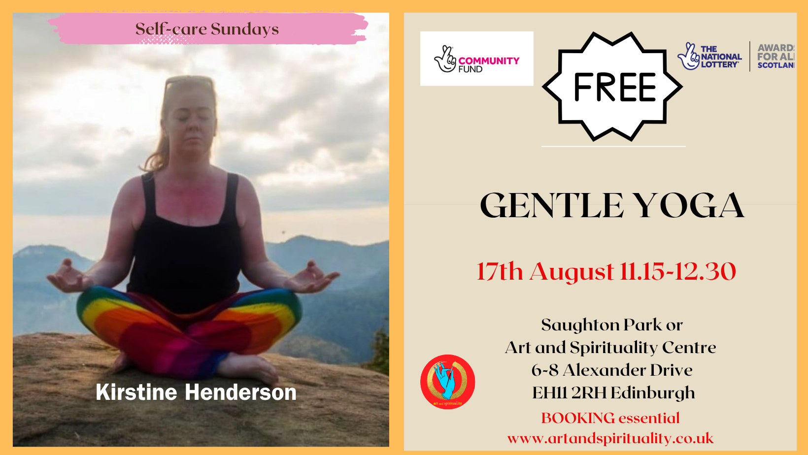 17th August FREE GENTLE YOGA