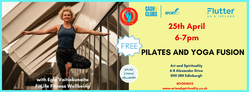 25th April FREE PILATES AND YOGA FUSION