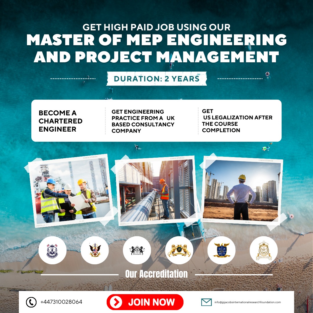 2year Masters program with Experience certificate and Chartered Engineering status