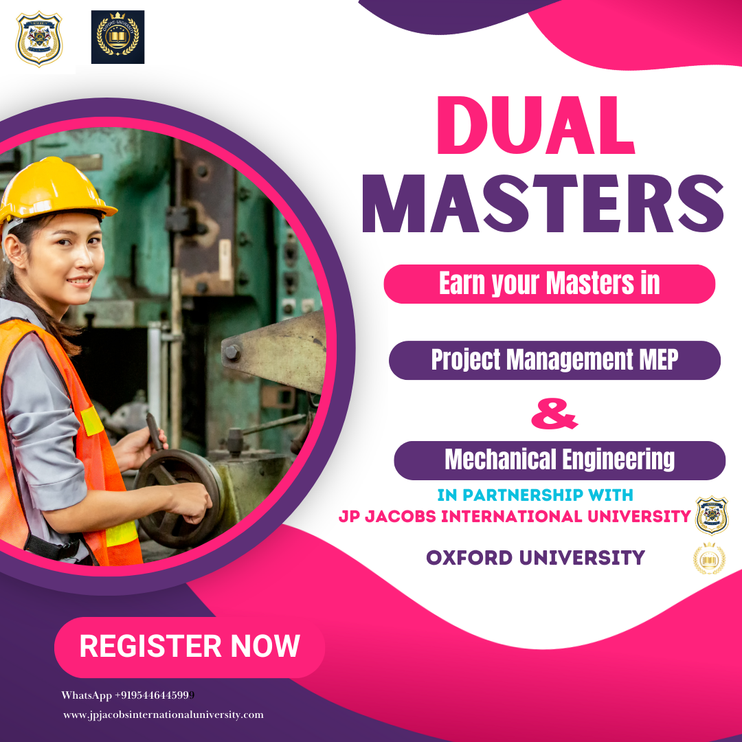 2year Masters program with Experience certificate and Chartered Engineering status