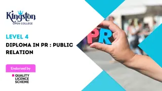 Level 4 Diploma in PR : Public Relation - QLS Endorsed