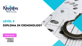 Level 5 Diploma in Criminology - QLS Endorsed