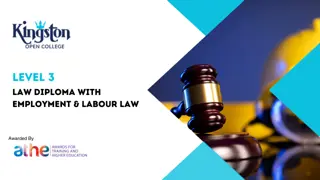 Level 3 Law Diploma with Employment & Labour Law