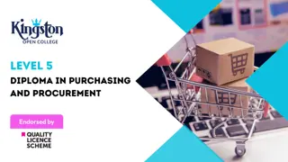 Level 5 Diploma in Purchasing and Procurement  - QLS Endorsed