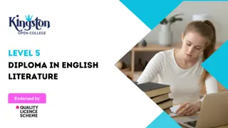 Level 5 Diploma in English Literature - QLS Endorsed