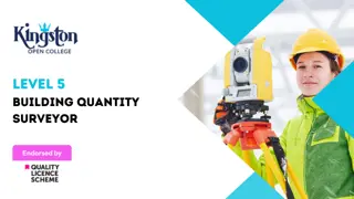 Building Quantity Surveyor  -  Level 5 Diploma (QLS Endorsed)