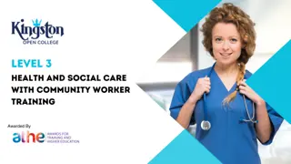 Level 3 Health and Social Care with community worker Training